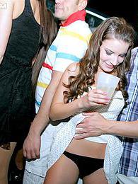 Sexy young party chicks giving blowjobs to random dudes pictures at very-sexy.com