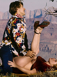 Couple get so horny and end up fucking by the Grand Canyon pictures