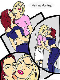 Lesbian sex in hot comic pictures