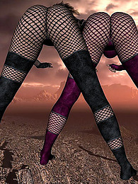3d girls in fishnets pictures