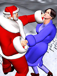 Santa 3d fuck in snow pictures at freekiloporn.com