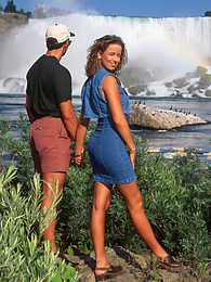 Pam Lee Enjoys the Sights and a Gangbang at Niagara Falls