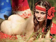 Sexy teen gets down and sexy in her Indian set, doing more dirty things than her ancestors used to and she is proud for it.